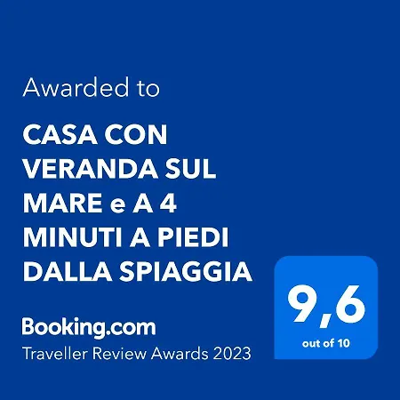 Casa Con Veranda Sul Mare E A 4 Minuti A Piedi Dalla * Custonaci